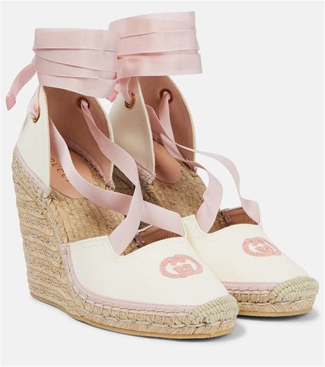 fake gucci espadrilles|Gucci espadrilles wedges pink.